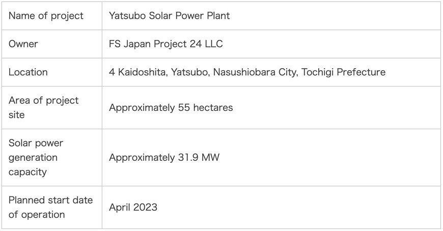 First Solar Japan and Toshiba start construction of two Mega Solar Projects Yatsubo Solar Power Plant and Ikeda Solar Power Plant in Tochigi Prefecture